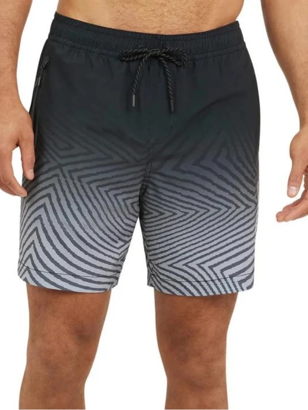 Men's Quicksilver Black/Gray Gradient Swim Short Size XL